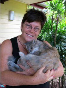 Jo and princess the temple cat