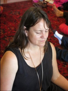 Leonie in meditation in Spirit of Light Training