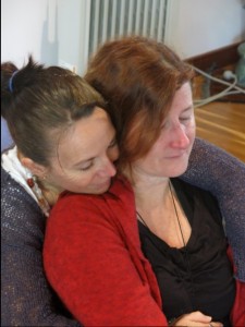 Nikki and Sally healing in Spirit of LIght Training