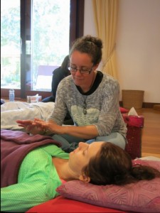 Michelle and Ebony healing in Spirit of LIght training